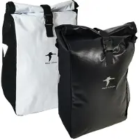 Red Loon Fahrradtasche Packtasche Gepäckträgertasche Gepäck Tasche aus LKW-Plane, Auswahl:2x Packtasche schwarz