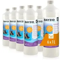 BAYZID 6x 1 L Flockungsmittel flüssig für Pools in Flaschen