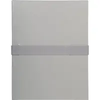 Exacompta 630E 10x Dokumentenmappe mit Balacroneinband, mit Klettverschlussband, 24x32cm für DIN A4 - Grau
