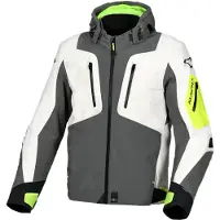 Macna Angle Grau Gelb s Textile Waterproof Jacke Größe 3XL