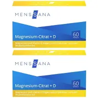 MensSana Magnesiumcitrat+D Kapseln 2x 2x60 St