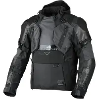 Macna Tryton NightEye wasserdichte Motorrad Leder-/Textiljacke