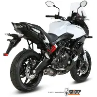 MIVV Oval Kawasaki Versys 650 2015-20 K.041.l3c Homologierter Slip On Schalldämpfer