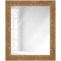 WANDStyle Wandspiegel H780 aus Massivholz in Eiche-Optik 50 x 60 cm im Stil Modern