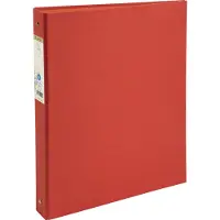 Exacompta 51985E 10x Ringbuch aus Recycling-Karton 1,8mm, 4 Ringe 30mm, Rücken 40mm, 32x26cm für DIN A4 - Forever - Rot