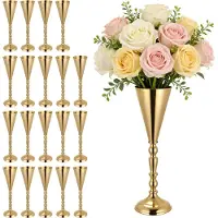 Vevor 20 Stk. Hochzeitsvasen Tafelaufsatz Blumenvasen für Hochzeit 43 cm Hoch