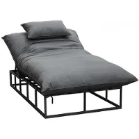 CLEMENTO Bona Loungeliege Hoch Aluminium/Sunbrella