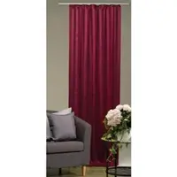 Arsvita Dekoschal Streifen halbtransparent Universalband 140x 145cm rot - bordeaux