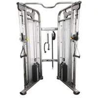 U.N.O. Fitness Trainingsstation "CS 1000 Eckstation", silber, KraftstationenB:168cm H:217cm L:111,5cm, Trainingsstation, Beidseitig auf 19 Stufen in der Höhe einstellbar, B:168cm H:217cm L:111,5cm