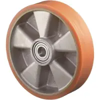 BS Rollen Rad Durchmesser 160mm Tragfähigkeit 600kg mit Kugellager Guß-PU-bandage - B90.160