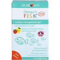 Norsan Omega-3 Fisk Jelly f.Kinder Drag.Vorratspa. 120 St Dragees
