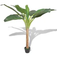 Furnicato Künstlicher Bananenbaum mit Topf 150 cm Grün