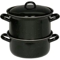 Riess Potatoe Steamer 0286-22 Kochtopf inkl. Deckel, emailliert, 18 cm Durchmesser, Induktionsherd-geeignet