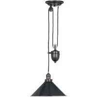 Elstead Lighting Nordica Provence industrielle Aufhängung aus Stahl in antiker Bronze 1 Licht E27