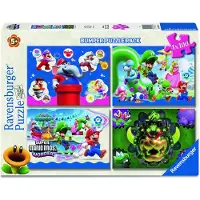 Ravensburger Educa Super Mario Wonder Puzzle 4x100 Stücke Kinder One Size