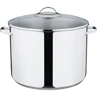 Riess Kelomat Hoher Topf mit glasdeckel Classico Ø30 cm 15 Liter Edelstahl Induktion