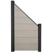 MR-Zaun Altum Steckzaun schräg BPC, Bi-Color Sand