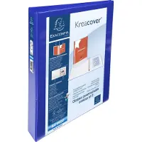 Exacompta 10x Ringbuch »Kreacover« 25 mm-Ring-ø blau, 27.7x32 cm