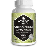 Vitamaze GmbH Ginkgo Biloba 100 mg hochdosiert vegan Kapseln
