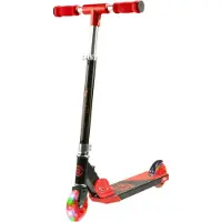 Core Foldy Kinder Roller faltbar mit LED-Lichtern, Lenker 640-915mm, Rot