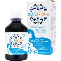 Hager Pharma GmbH BLUEIRON Pregnancy Eisen Liquid + Folsäure speziell für die Schwangerschaft, 250 ml Lösung
