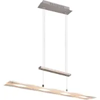 REALITY IMPORT REALITY LED-Pendelleuchte Milos R32004107 nickel-matt, 20 W, 2200 lm, 3000 K