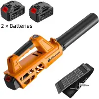 StarTech.com Akku-Laubbläser - Handgebläse - Kabellos - Bürstenloser Motor - Hohe Leistung - Turbo/Jet-Gebläse - Mit 2 Akkus - Weiß