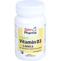 Zein Pharma - Germany GmbH Vitamin D3 aus Alge (vegan) Kapseln 2.000 I.E.
