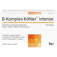 Köhler Pharma GmbH B-Komplex Köhler intense Kapseln schützt die Inhaltsstoffe vor den sauren Bedingungen im Magen, 90 St. Kapseln