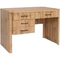 Mendler Schreibtisch MCW-P42, Bürotisch Computertisch, 4 Schubladen MDF 78x110x60cm Wotan-Eiche-Optik