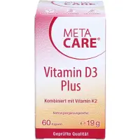 Metacare Meta-Care Vitamin D3 Plus 10.000 I.E + 80 µg K2 60 St Kapseln