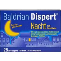 Baldrian-Dispert Baldrian Dispert Nacht zum Einschlafen üb.Tabl. 25 St Überzogene Tabletten