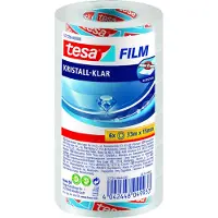 TESA 6x tesafilm KRISTALL-KLAR, hochtransparent, alterungsbeständig, mit starker Haftung