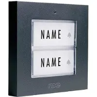 M-E Modern-Electronics m e modern electronics Funkklingel Sender mit Namensschild