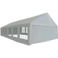 Syfax Partyzelt PE 6x12 m Grau