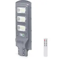 Aigostar 150W LED-Solar Straßenleuchte Straßenlaterne Solarleuchte für Außen mit Fernbdienung 6500K