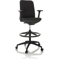 Hjh OFFICE Counterstuhl NESTORA WORK Arbeitsstuhl mit Armlehnen Stoff