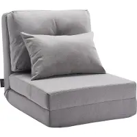 Vevor Umwandelbares Bodensofa Schlafsofa, 5-fach verstellbares klappbares gepolstertes Lazy-Sofa, faltbares Sofa für Wohnzimmer, grau