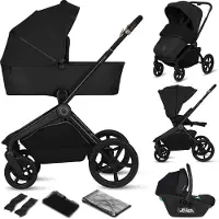 Lionelo FREYA 3-in-1 Kombikinderwagen, Brown Chocolate