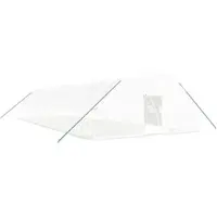 Furnicato Gewächshaus mit Stahlrahmen Weiß 96 m2 16x6x2,85 m