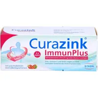 STADA Consumer Health Deutschland GmbH Curazink ImmunPlus Lutschtabletten mit Erdbeergeschmack, 50 St. Tabletten