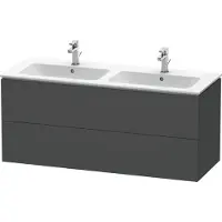 Duravit Waschtischunterbau L-CUBE 1290 x 481 x 555 mm graphit matt