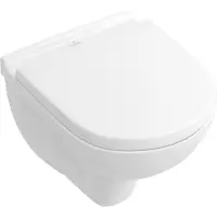 Villeroy & Boch V&B Wand-WC, Tiefspüler O.NOVO Compact 36x49cm, Abg wa., randl., D-Flush, we C+