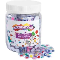 Colorations bunte Wackelaugen Bastelset 1000 Stück Mehrfarbig