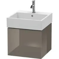 Duravit L-Cube Waschtischunterbau wandhängend, 1 Auszug, 484x394x459mm, LC617408989, Farbe: Flannel Grey Hochglanz Lack