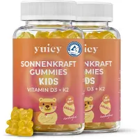 Yuicy Kids Sonnenkraft – Vitamin D3 + K2 Gummibärchen für Kinder 120 St Fruchtgummi