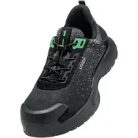 Uvex 1 x-craft Sicherheitsschuh Halbschuhe S1 PL, schwarz/grün schwarz/grün 44