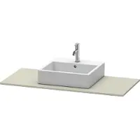 Duravit Konsole XSquare 80x55cm, Tau s-matt, mit 1 Ausschnitt