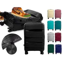 RGL PP3 XL Polypropylen Koffer Reisekoffer Hardcase Koffer TSA-Schloss Trolley Hartschalenkoffer Grösse: XL Farbe: Schwarz