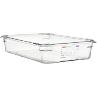 ARAVEN GN-Behälter 1/1, Polycarbonat, Tiefe: 100 mm, Inhalt: 13 L